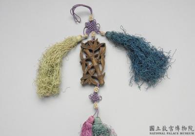 图片[2]-Carved agarwood scent pendant with bamboo segments for promotion, Qing dynasty (1644-1911)-China Archive